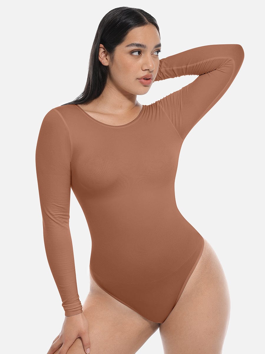 Long-Sleeve Sculpt Bodysuit