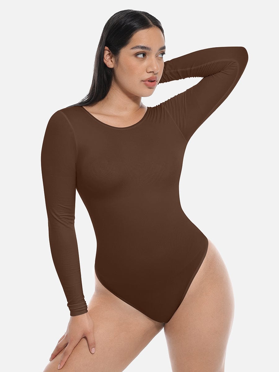 Long-Sleeve Sculpt Bodysuit