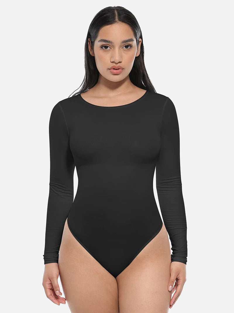 Long-Sleeve Sculpt Bodysuit