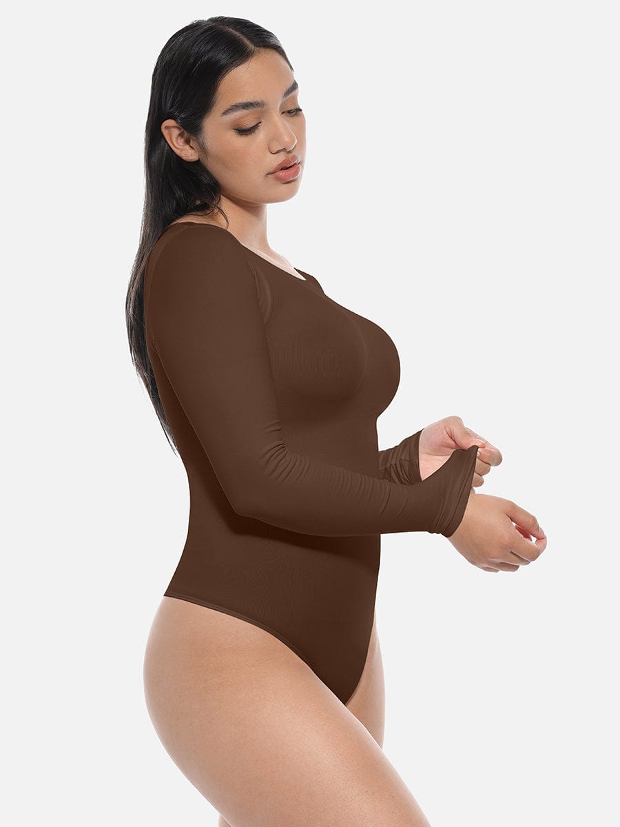 Long-Sleeve Sculpt Bodysuit