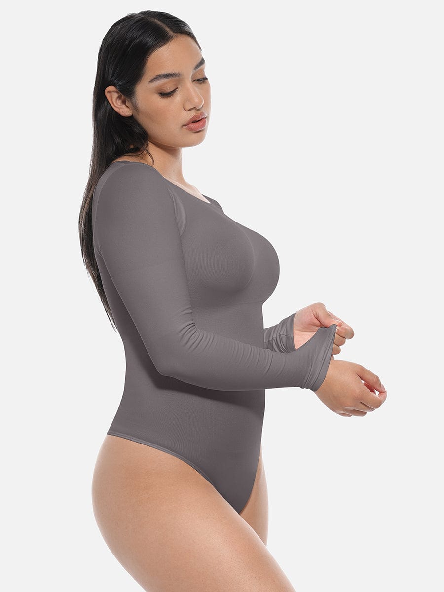Long-Sleeve Sculpt Bodysuit