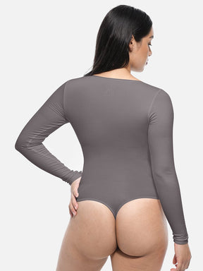 Long-Sleeve Sculpt Bodysuit