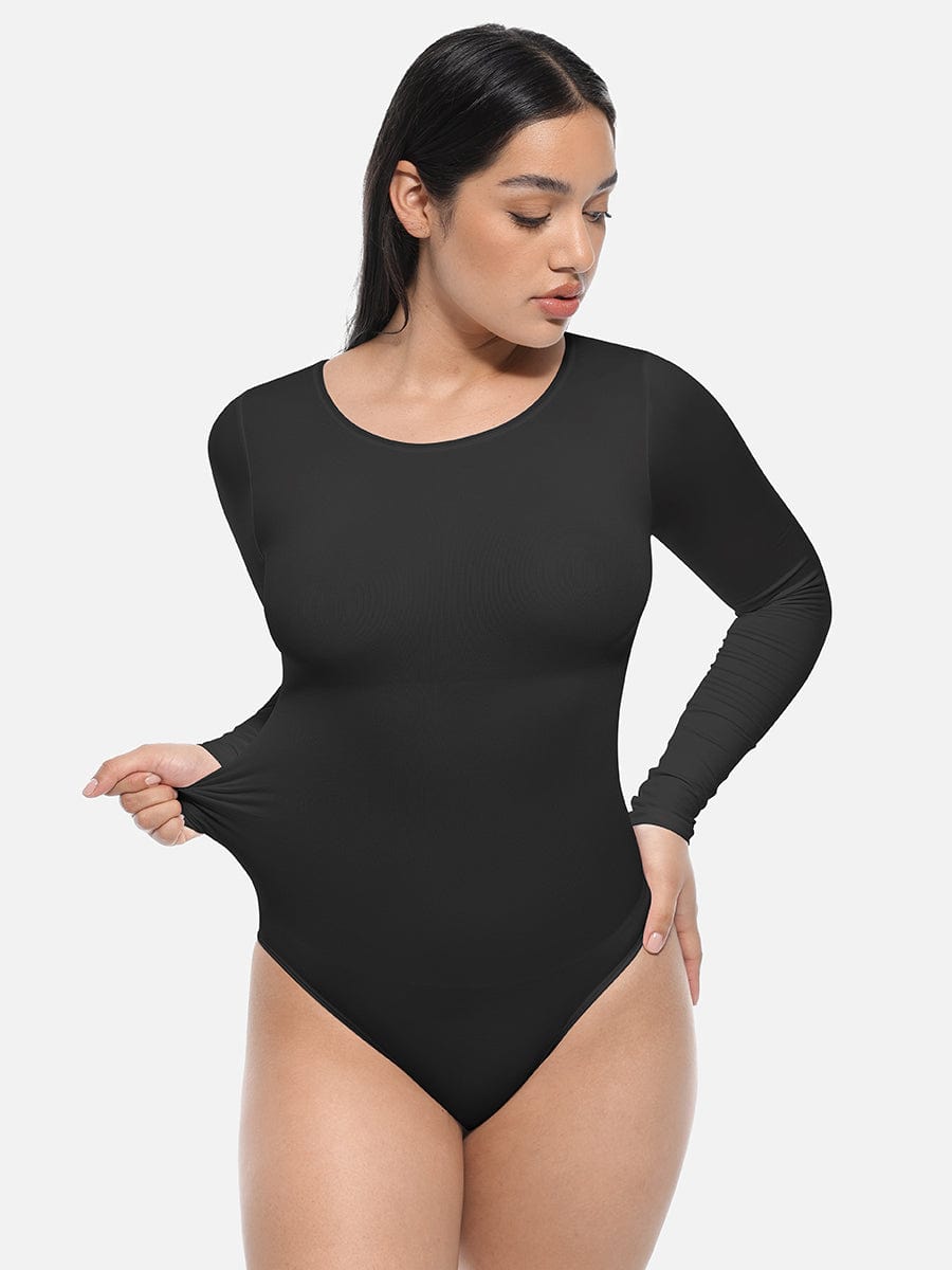 Long-Sleeve Sculpt Bodysuit