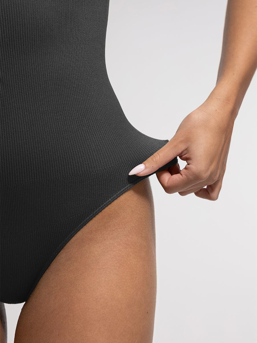 Zip-Front Sculpt Bodysuit