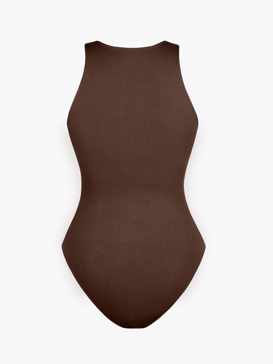 Zip-Front Sculpt Bodysuit
