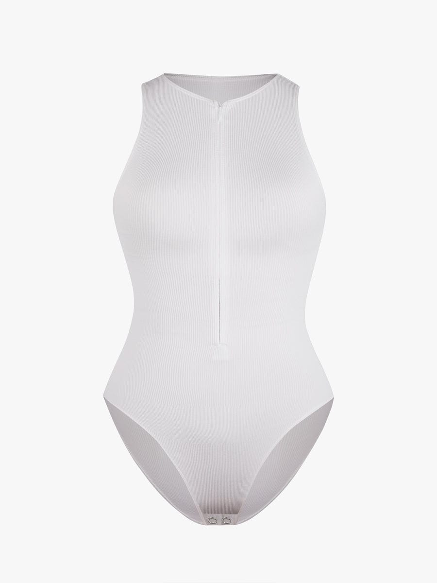 Zip-Front Sculpt Bodysuit