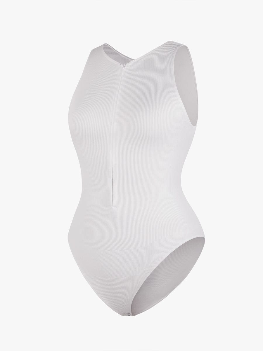 Zip-Front Sculpt Bodysuit