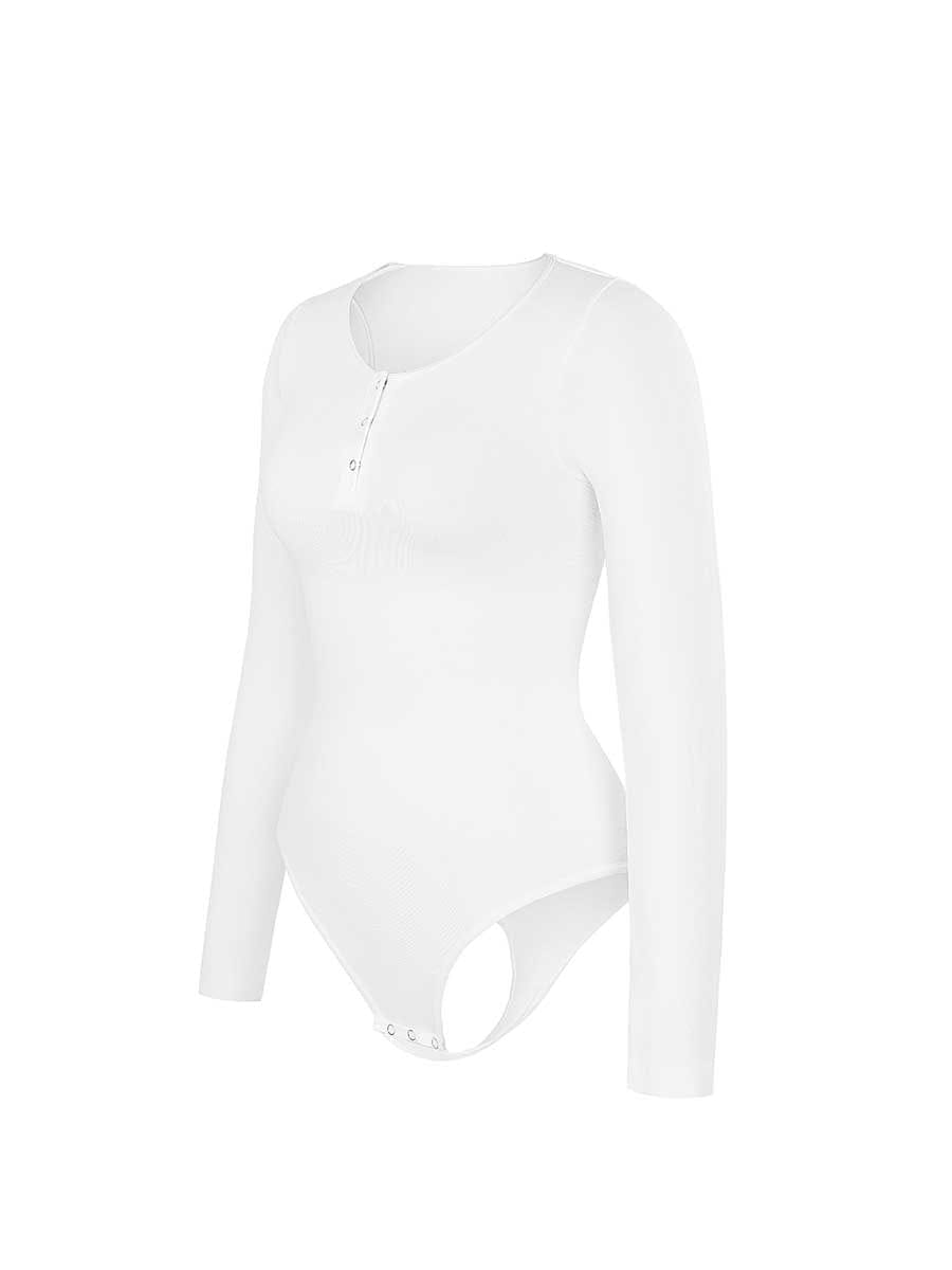 Sleeve Thong Bodysuit